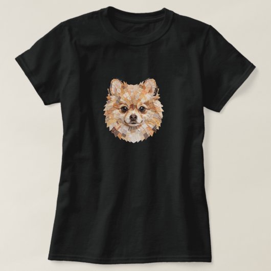 ポメラニアンデザインTシャツ Tシャツ (デザイン正面)
