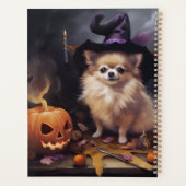 ポメラニアンパンプキンハロウィーンの恐怖 プランナー手帳 (裏面)