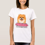 🐾 ポメラニアン愛好家のサイン 🐾 Tシャツ (正面)