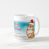 ポメラニアン愛犬家のあなたへ　クリスマスプレゼント コーヒーマグカップ (正面右)