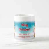 ポメラニアン愛犬家のあなたへ　クリスマスプレゼント コーヒーマグカップ (中央)