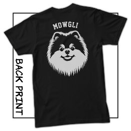 ポメラニアン オーダーメイド 名前 ポップアート スポーツフォント Tシャツ