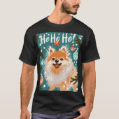ポメラニアン クリスマス Tシャツ (正面)