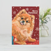 ポメラニアン シーズンカード (スタンド正面)