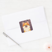 🎃 ポメラニアン・ハロウィンギフト 犬好きのためのギフト スクエアシール (封筒)