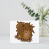 ポメラニアン ポストカード (スタンド正面)