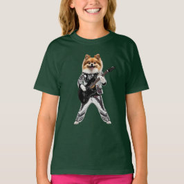 ポメラニアン ロックスター キッズTシャツ Tシャツ
