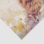 ポメラニアン 春のワイルドフラワー デコパージュ 薄葉紙 (詳細)