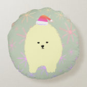 ポメラニアン 犬 クリスマス クッション (裏面)
