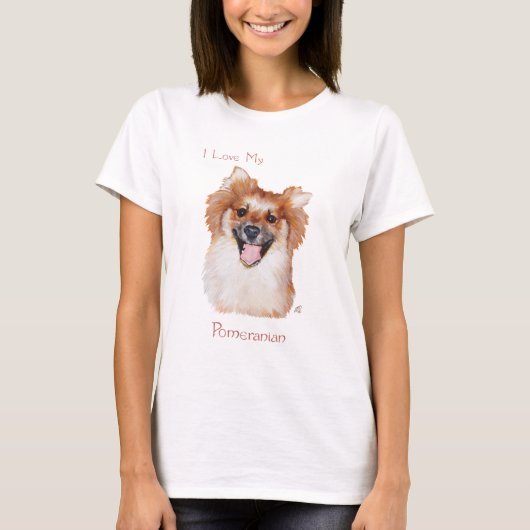 ポメラニアン Tシャツ (正面)