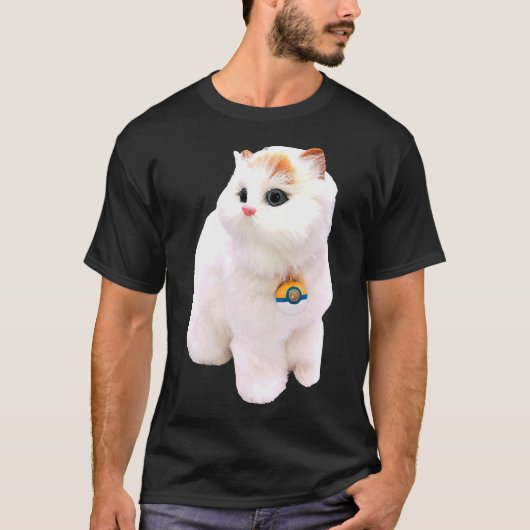 ポメラニア犬かわいい Tシャツ (正面)