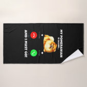 ポメラニア犬が来て行かねばならない バスタオル (バスタオル)