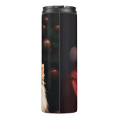 ポメラニア犬とサンタクロースフェスティバルクリスマス タンブラー (裏面)