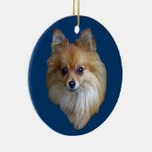 ポメラニア犬のオーナメント セラミックオーナメント (右)