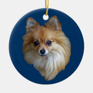 ポメラニア犬のオーナメント セラミックオーナメント