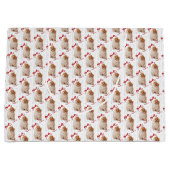 ポメラニア犬のギフトバッグ ラージペーパーバッグ (正面)