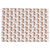 ポメラニア犬のギフトバッグ ラージペーパーバッグ (裏面)