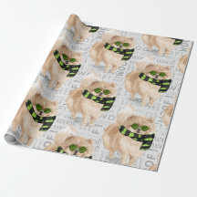 ポメラニア犬のクリスマス犬の恋人