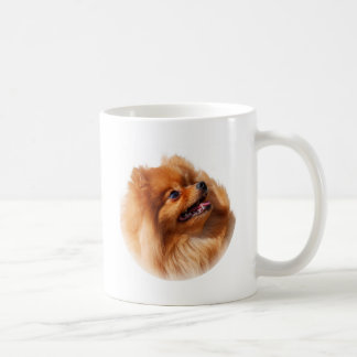 ポメラニア犬のスピッツ コーヒーマグカップ