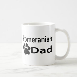 ポメラニア犬のパパの足のプリントのコーヒーカップのマグ コーヒーマグカップ