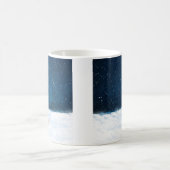 ポメラニア犬のプレゼント付き犬 コーヒーマグカップ (中央)