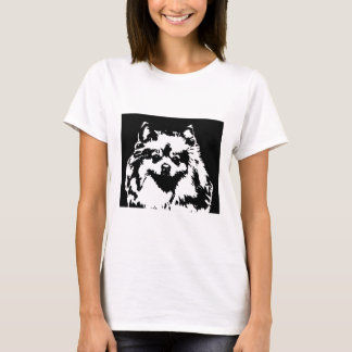 ポメラニア犬のワイシャツ-女性ベビードールのTシャツ Tシャツ