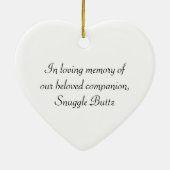 ポメラニア犬の写真-夢みるようなPom セラミックオーナメント (裏面)