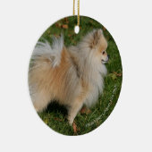 ポメラニア犬の地位 セラミックオーナメント (右)