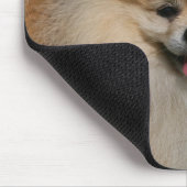 ポメラニア犬の微笑 マウスパッド (コーナー)