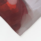 ポメラニア犬の犬が雪のクリスマス フリースブランケット (角)