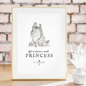 ポメラニア犬の犬の名前でカスタムは人生が良い ポスター