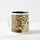 ポメラニア犬の組合せ ツートーンマグカップ (正面左)