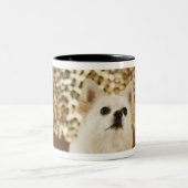 ポメラニア犬の組合せ ツートーンマグカップ (中央)