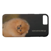 ポメラニア犬の電話箱 Case-Mate iPhoneケース (裏面(横))