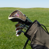 ポメラニア犬の黒およびタンの絵画元の犬の芸術 ゴルフヘッドカバー (インサイチュ)