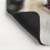 ポメラニア犬のHeadshot 1 マウスパッド (コーナー)