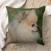 ポメラニア犬のHeadshot 2 クッション (ブランケット)