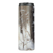 ポメラニア犬は雪のクリスマスを許す タンブラー (裏面)