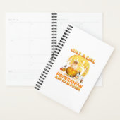 ポメラニア犬を愛する女の子だけの女性 プランナー手帳 (ディスプレー)