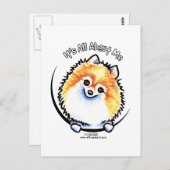 ポメラニア犬アイアム ポストカード (正面/裏面)