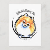 ポメラニア犬アイアム ポストカード (正面)