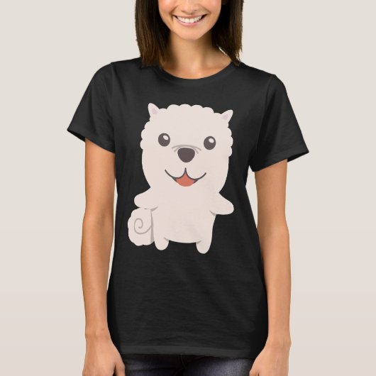 ポメラニア犬アイディア Tシャツ (正面)