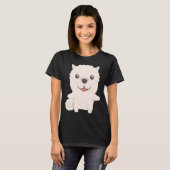 ポメラニア犬アイディア Tシャツ (正面フル)