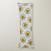 ポメラニア犬インデイジー絵を描ズオリジナルドッグアート ボディピロー (正面縦)