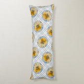 ポメラニア犬インデイジー絵を描ズオリジナルドッグアート ボディピロー (裏面 (縦))