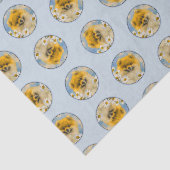 ポメラニア犬インデイジー絵を描ズオリジナルドッグアート 薄葉紙 (詳細)