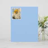 ポメラニア犬インデイジー絵画ズ – オリジナルドッグアート (スタンド正面)