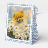 ポメラニア犬インデイジー絵画ズ – オリジナルドッグアート フェイバーボックス (裏面サイド)