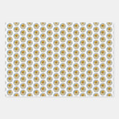 ポメラニア犬インデイジー絵画ズ – オリジナルドッグアート ラッピングペーパーシート (正面2)