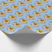 ポメラニア犬インデイジー絵画ズ – オリジナルドッグアート ラッピングペーパー (角)